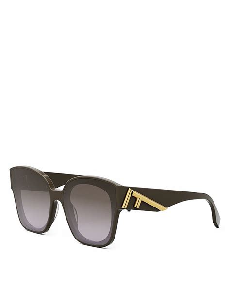 the fendi first 63mm square sunglasses|fendi oversized sunglasses.